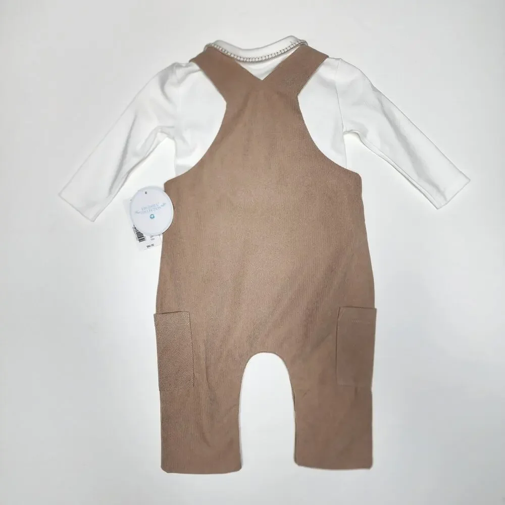 Edgehill Collection Tan Boy's Overall Set Size 6 months